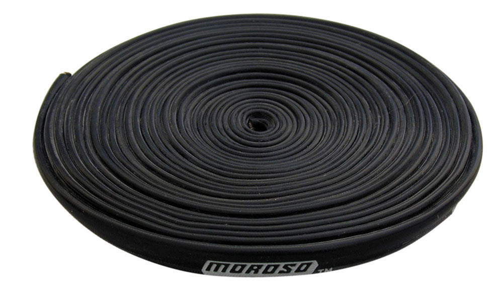 MOROSO 72004 Insulated Spark Plug Wire Sleeve, 7 mm to 8 mm Wires, 25 ft, Fiberglass and Silicone, Black