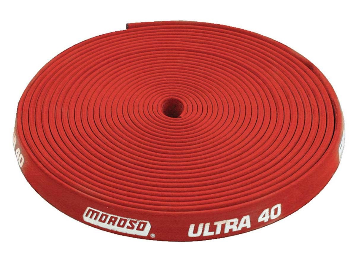 MOROSO 72013 Insulated Plug Wire Sleeve Ultra 40 Red for 8.65 mm Spark Plug Wires, 25 ft