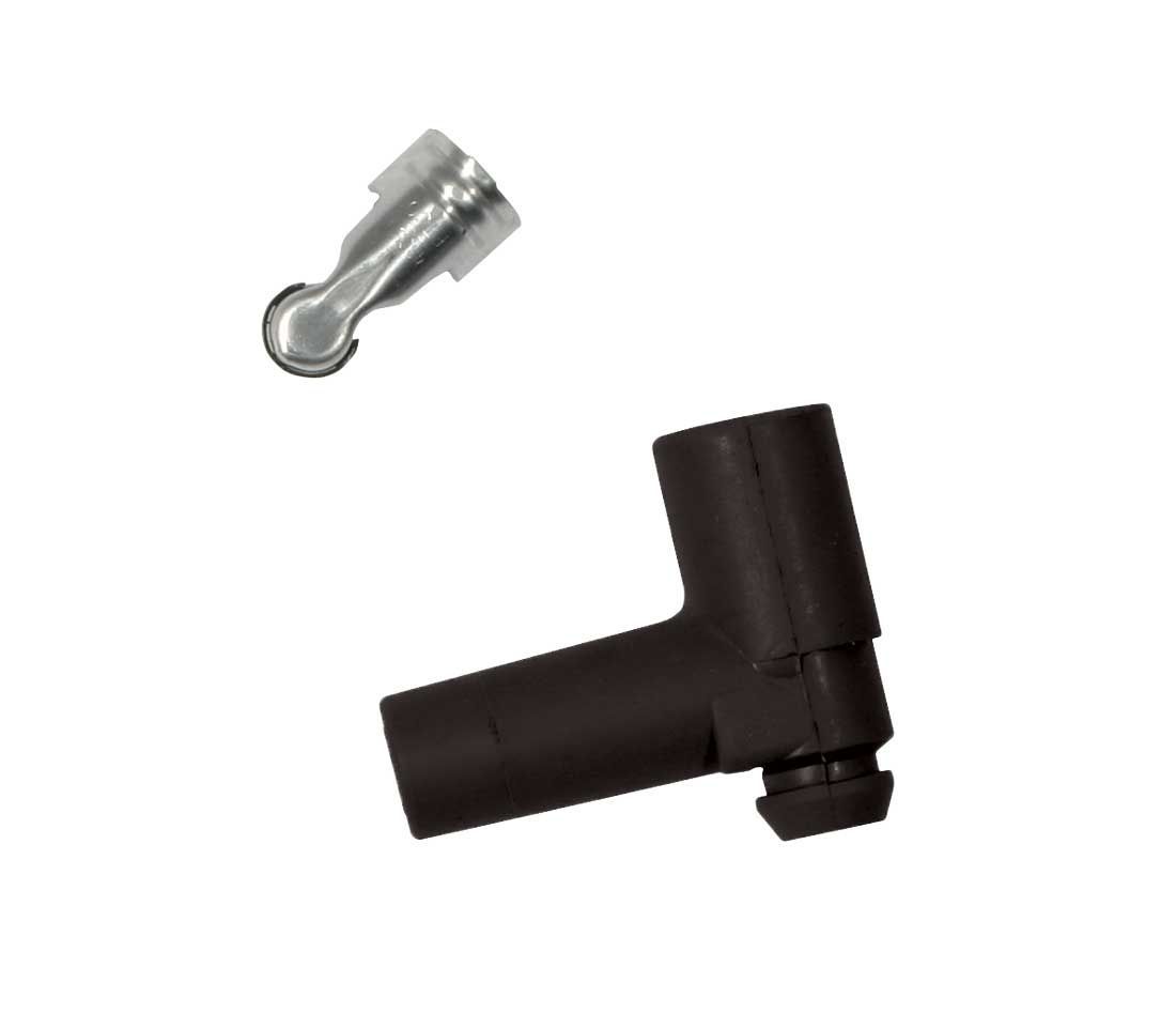 MOROSO 72041 Ultra 40 Distributor and Coil Boot & Terminal Kit, HEI Style, 8.65 mm, 90 Degree, Black, Set of 8