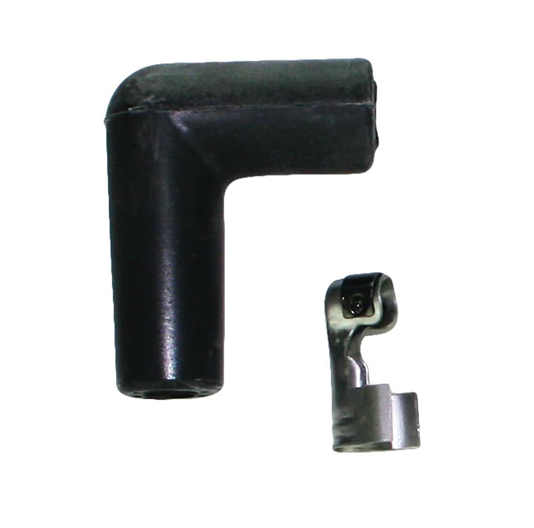 MOROSO 72070 Blue Max Spark Plug Boot Set, 8 Pack, 8 mm 90-Degree Black Terminal Inserts
