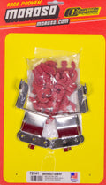 MOROSO 72141 Red Spark Plug Wire Loom Kit for Small Block Chevy Center Bolt Valve Cover