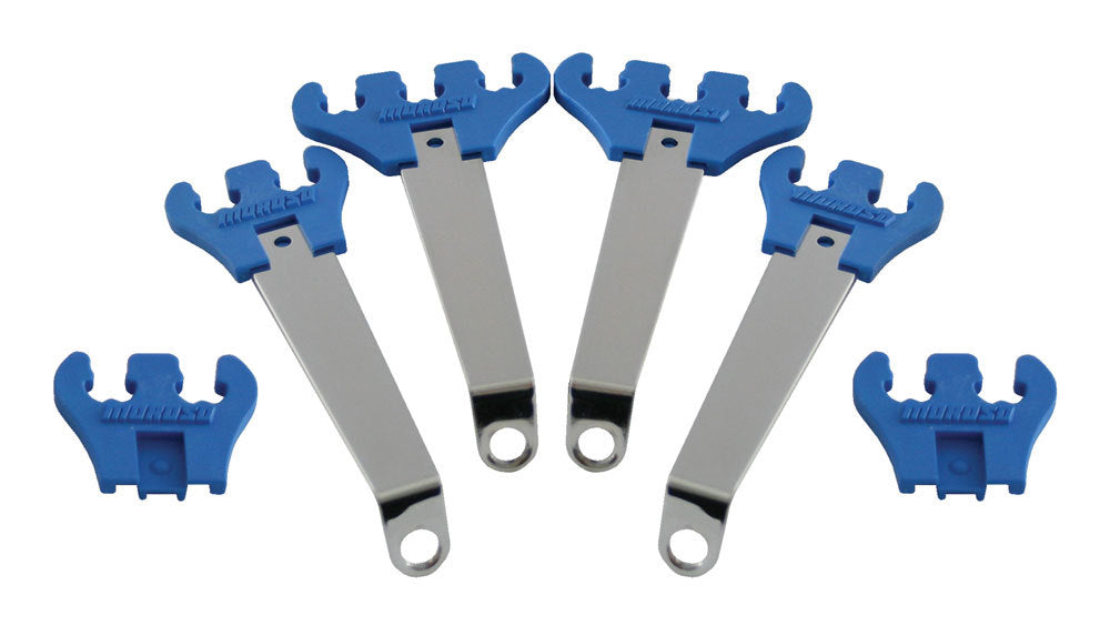 MOROSO Spark Plug Wire Loom Kit for Valve Cover Mount, 7-9 mm, Blue Plastic, Clip Style, Part Number 72150