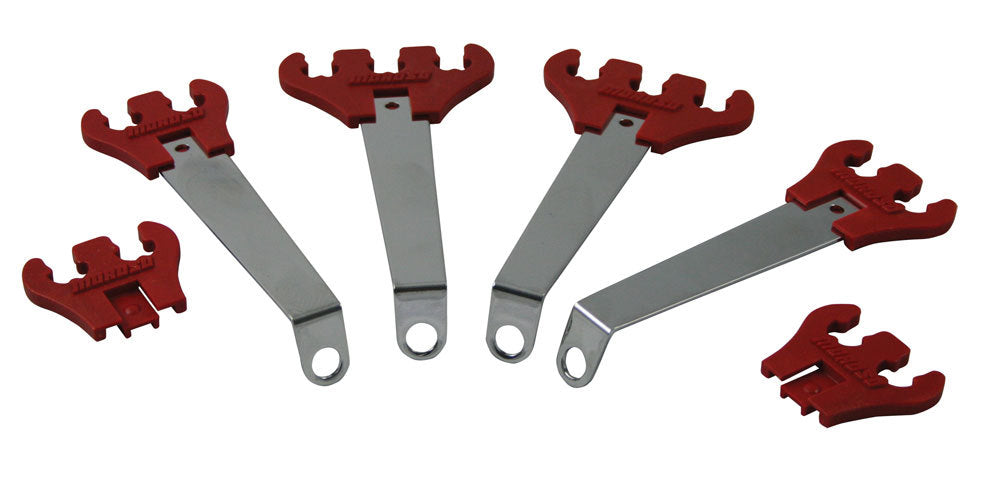 MOROSO 72151 Spark Plug Wire Loom for Valve Cover Mount, 7-9 mm Diameter, Red Plastic, Clip Style Kit
