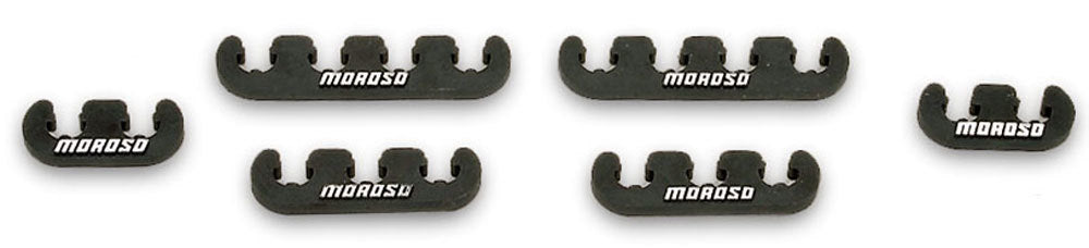 MOROSO 72163 Spark Plug Wire Loom Kit Black 7-9 mm Plastic Clip Style