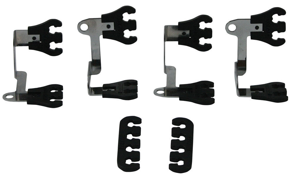MOROSO 72167 Show Car Wire Loom Kit Black with Valve Cover Mount and Clip Style Design