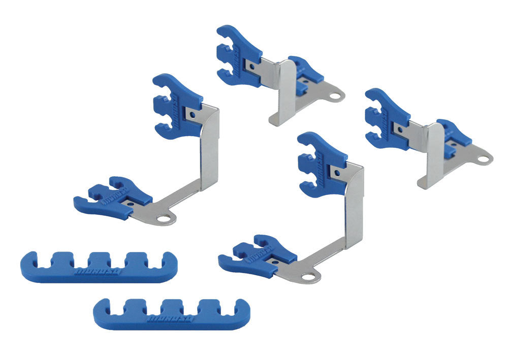 MOROSO 72170 Show Car Wire Loom Kit with Valve Cover Mount and Blue Plastic Finish