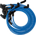 MOROSO 72521 Blue Max Ignition Wire Set with 8mm Spiral Core and 90 Degree Plug Boots for Small Block Chevy