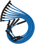 MOROSO 72528 Blue Max Ignition Wire Set for Big Block Chevy, 8mm Spiral Core, Blue with Straight Plug Boots and HEI Style Terminals