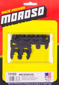 MOROSO 73163 11mm Wire Separator Kit for Spark Plug Wires, Plastic Black, Clip Style