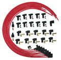 MOROSO 73219 Blue Max Ignition Wire Set with 8 mm Spiral Core and Red 90-Degree Boot for V8 Engines