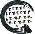 MOROSO 73233 Blue Max Ignition Wire Set with Spiral Core, 8 mm, Black, 135 Degree Plug Boots, HEI / Socket Style, Cut-To-Fit for V8 Engines