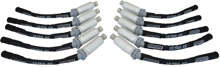 MOROSO 73512 Ultra 40 Spark Plug Wire Set with Spiral Core and Straight Boot for Dodge Viper