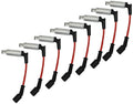 MOROSO 73679 Ultra 40 Spark Plug Wire Set for GM LS-Series, 7 mm Spiral Core with Factory Style Boots in Red