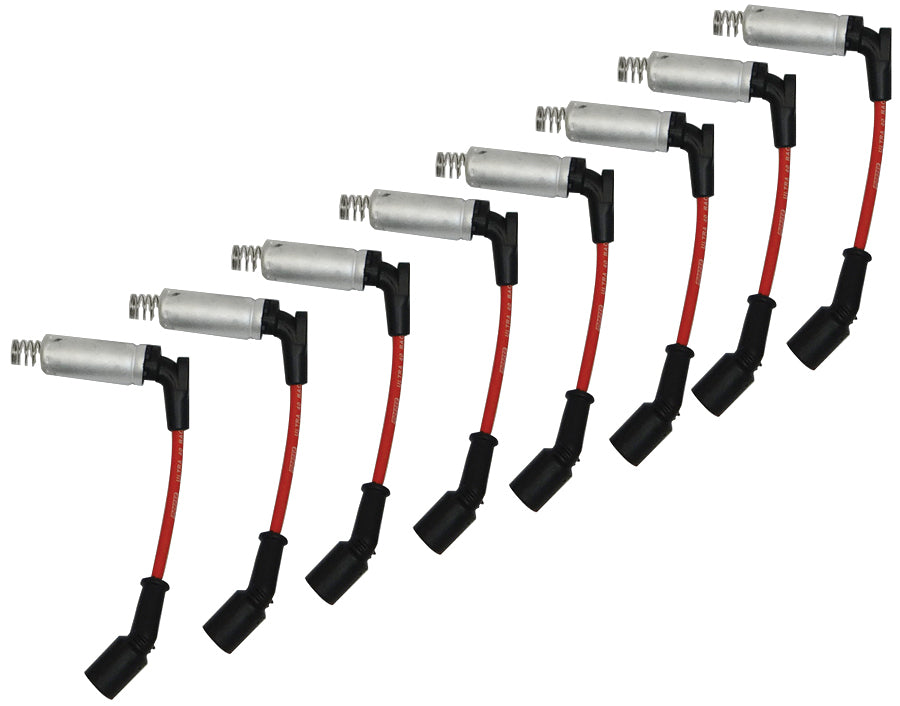 MOROSO 73679 Ultra 40 Spark Plug Wire Set for GM LS-Series, 7 mm Spiral Core with Factory Style Boots in Red