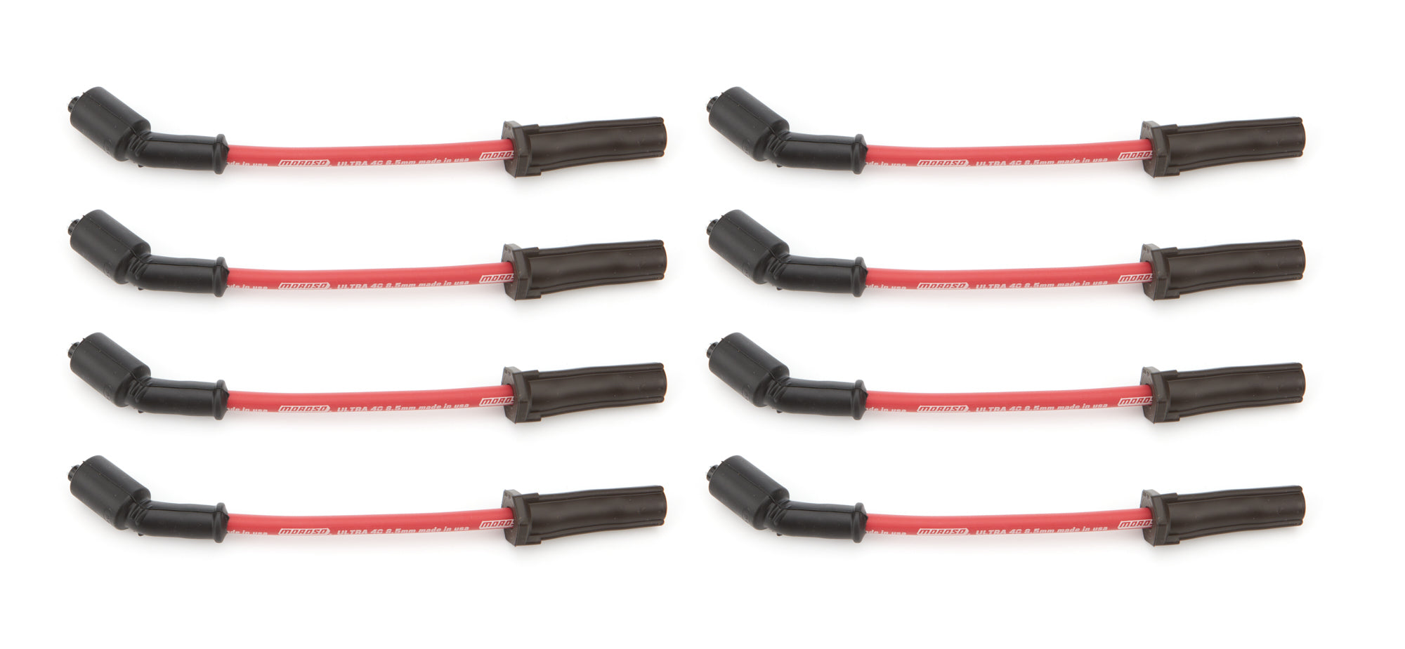 MOROSO 73741 Ultra 40 Spark Plug Wire Set for GM LS and LT Series, 8.5 mm, Red