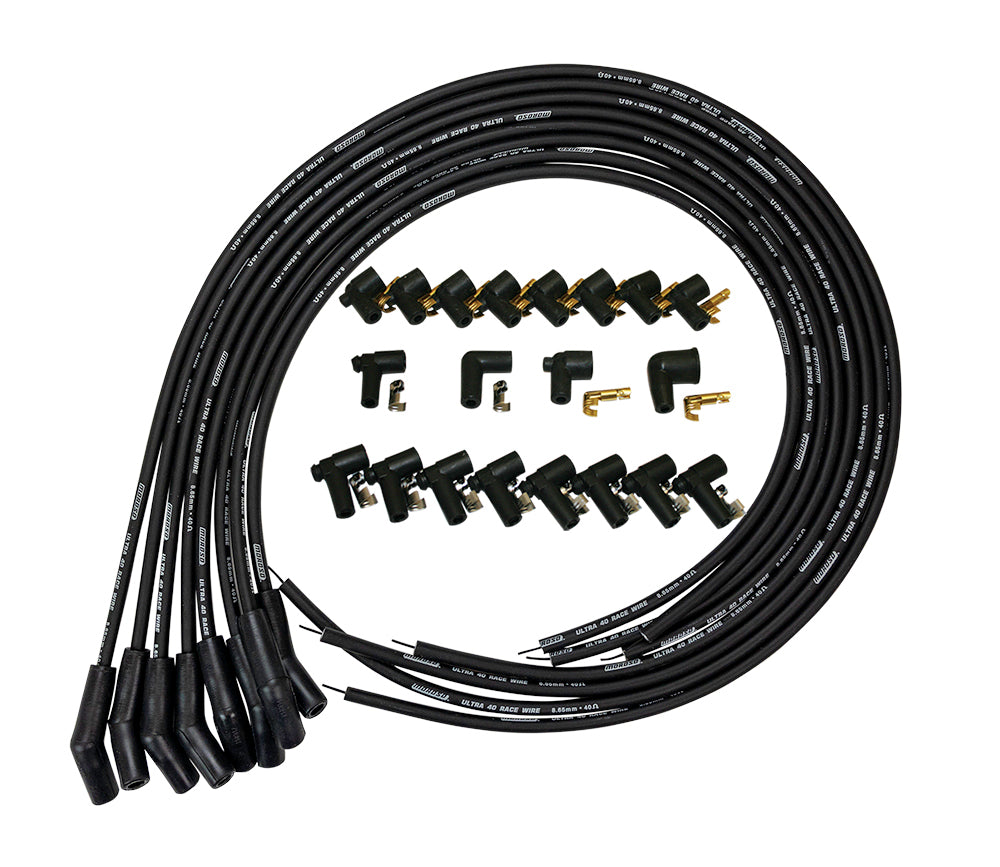 MOROSO 73816 Ultra 40 Spark Plug Wire Set with Spiral Core and 8.65 mm Diameter