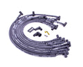 MOROSO 73817 Ultra 40 Spark Plug Wire Set with Spiral Core, 8.65 mm Sleeved, Black, 90 Degree HEI Style Terminal, Over Valve Cover Fit for Small Block Chevy