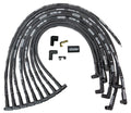 MOROSO 73820 Ultra 40 Spiral Core Spark Plug Wire Set for Big Block Chevy, 8.65 mm Sleeved Black with 90 Degree HEI Boot and Under Header Design