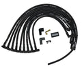 MOROSO Ultra 40 Spark Plug Wire Set for Small Block Chevy with Jesel Drive Distributor, Spiral Core, 8.65mm, Black, 90 Degree Boot, HEI Style Terminal