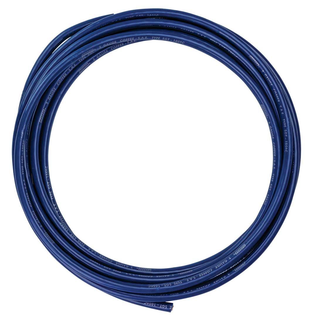 MOROSO 74007 2 Gauge Battery Cable, 25 Feet, Copper, Blue Insulation