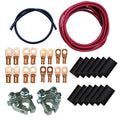 MOROSO 74030 Remote Battery Cable Kit with 1 Gauge Copper Wires, Top Mount Terminals, 15 ft Red and 3 ft Black Cables