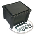 MOROSO Sealed Battery Box Part Number 74051, Black Plastic, 13.125 Inch Length, 11.125 Inch Width, 11.125 Inch Height
