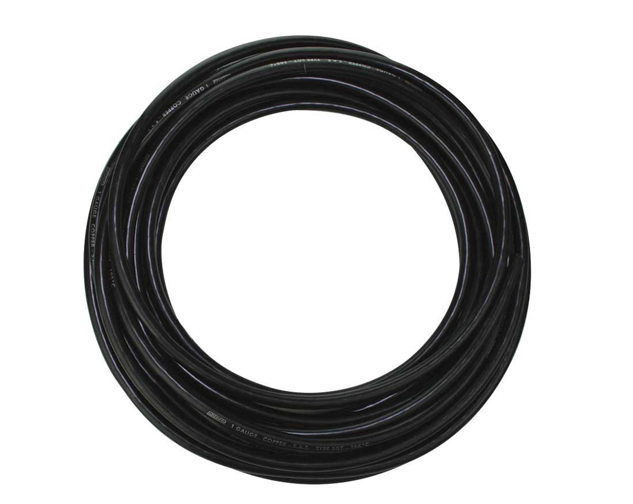MOROSO 74071 1-Gauge Battery Cable, 50 Feet, Copper, Black Insulation