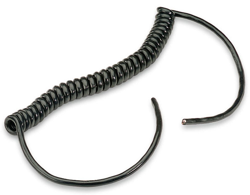 MOROSO 74115 Heavy Duty Universal Spiral Cable, 15 Amp, 16 Gauge Wire, 4 ft Stretch, Vinyl Insulation, Copper, Black