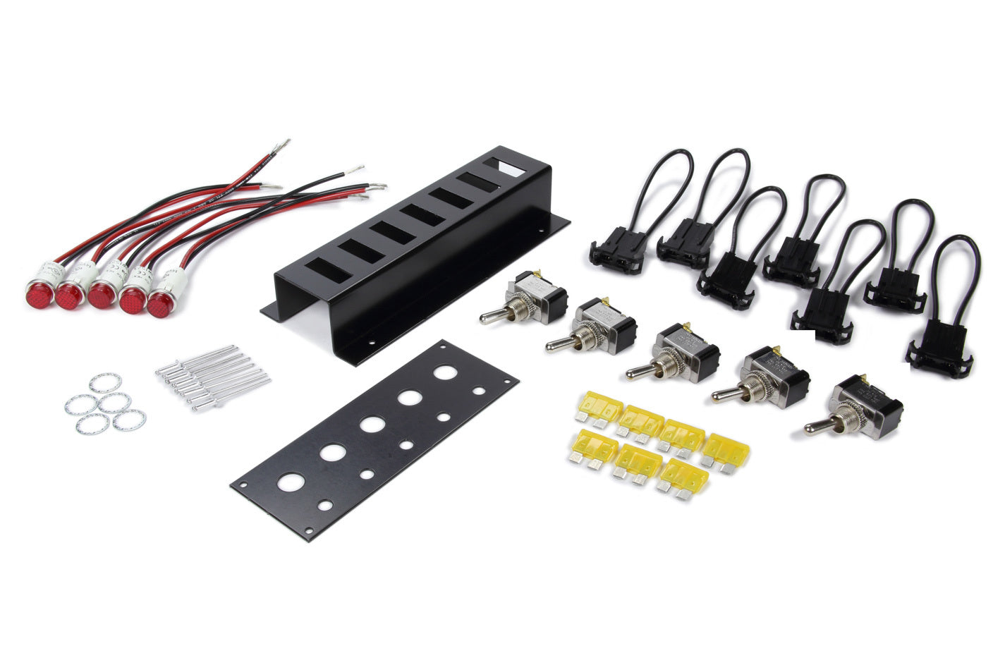 MOROSO 74133 Switch Panel Dash Mount with Fused 5 Toggle Switches and Indicator Lights