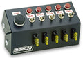 MOROSO 74135 Cage Mount Switch Panel with Seven Toggle Switches and One Momentary Button, 7 x 4 Inches, Black Finish