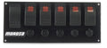 MOROSO 74180 Dash Mount Switch Panel Kit with Five Rockers and Indicator Lights