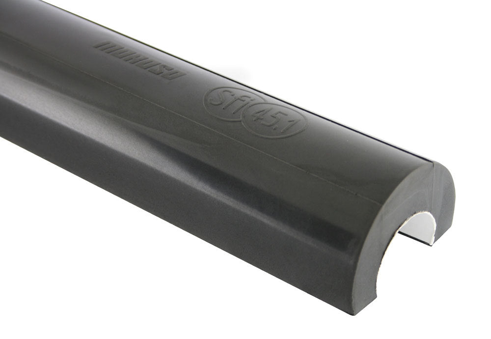MOROSO Roll Bar Padding 80944, 36 Inch Length, SFI 45.1 Certified, Black, Polyurethane, C-Shaped, Self-Adhesive