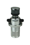 MOROSO 85396 Compact Breather Tank Aluminum Polished 2.25 Inch Diameter x 7 Inch Tall with Dual 8 AN Female Inlet and 8 AN Male Adapters