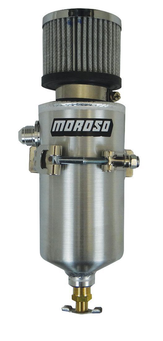 MOROSO 85458 Air-Oil Separator with 3-1/8 Inch Diameter and 6-1/2 Inch Height, Aluminum, Natural Finish