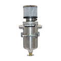 MOROSO 85468 Breather Tank with 2 10 AN Male Inlets, 1 Quart Aluminum Natural Finish
