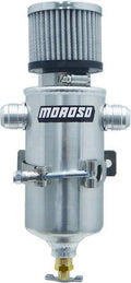 MOROSO 85469 Breather Tank for Dry Sump Systems, 3.125 Inch Diameter, Aluminum, Natural Finish