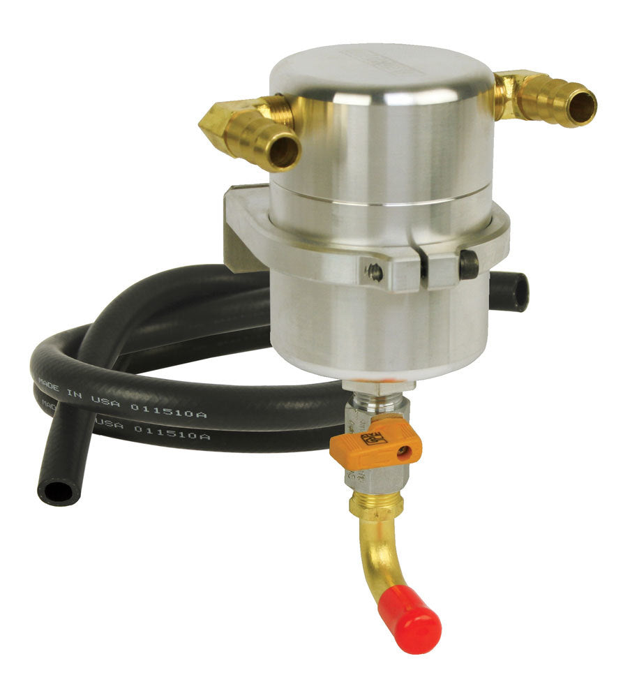 MOROSO 85487 Air/Oil Separator for 2010-2013 Chevrolet Camaro SS, Aluminum, Polished Finish
