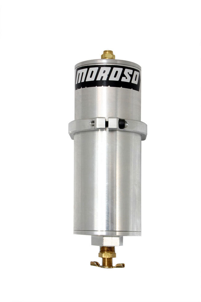 MOROSO 85505 Billet Aluminum Recovery Tank for Coolant, 1 Quart Capacity, Polished Finish, Universal Fit