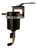 MOROSO 85533 Air/Oil Separator Catch Can for GM LS-Series Trucks, 2.875 Inch Diameter, Black Anodized Aluminum