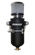MOROSO 85752 Remote Breather Tank with Dual 10 AN Fittings and Petcock Drain