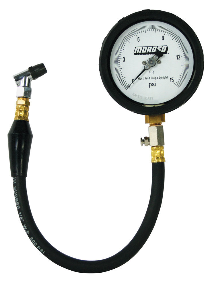 MOROSO 89552 Pro Series Analog Tire Pressure Gauge 0-15 PSI