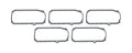 MOROSO SBC 1-Piece Oil Pan Gasket Set for Small Block Chevy, Passenger Side Dipstick, Steel Core Rubber, 0.188 Inch Thickness, Pack of 5