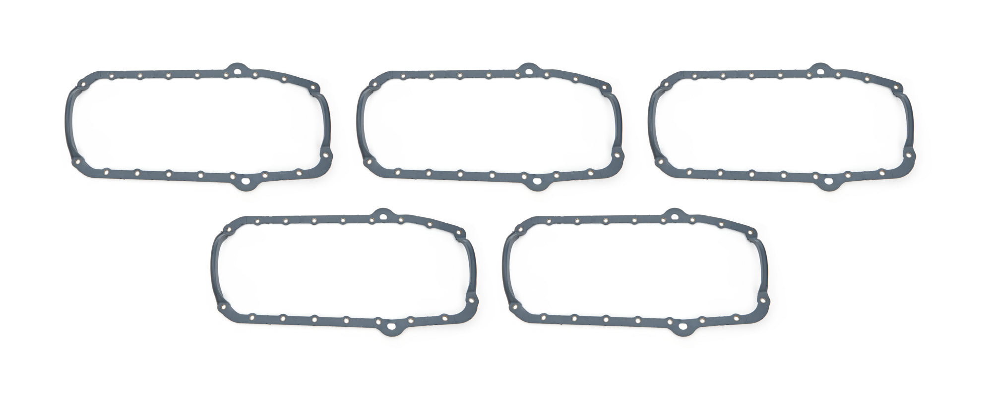MOROSO SBC 1-Piece Oil Pan Gasket Set for Small Block Chevy with Steel Core Rubber, 0.188 Inch Thickness, 5-Pack