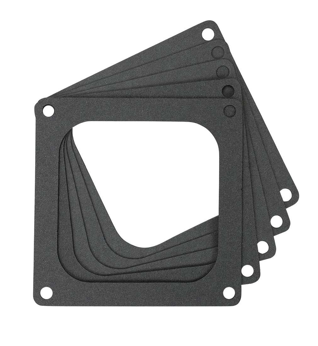 MOROSO Carburetor Base Plate Gasket Set for 4500 Series Open Hole Square Bore Carbs, 0.063 Inch Thickness, Pack of 5