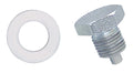 MOROSO 97000 Chrome Oil Pan Drain Plug with Magnetic Steel and Nylon Washer
