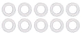 MOROSO 97011 Nylon Drain Plug Washers Set of 10, 0.5 Inch ID, 0.875 Inch OD, 0.06 Inch Thickness