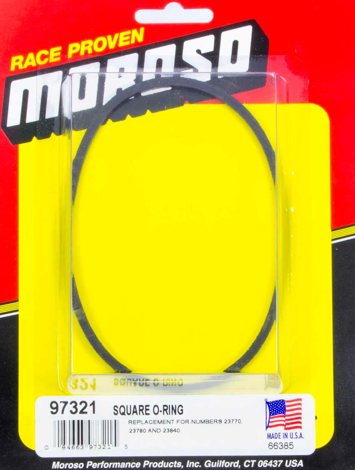 MOROSO 97321 Square O-Ring Rubber Sealing Component for Oil Filter Bypass Plates