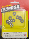 MOROSO 97346 Aluminum and Rubber Seal Flat Washers for Valve Cover - 0.2 Inch Inner Diameter, 0.47 Inch Outer Diameter, 0.125 Inch Thickness, Set of 10