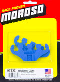 MOROSO 97832 Blue 4-Hole Wire Loom for Spark Plug Wires, 7-9 mm Diameter, Plastic, Bracket Mount, Pair