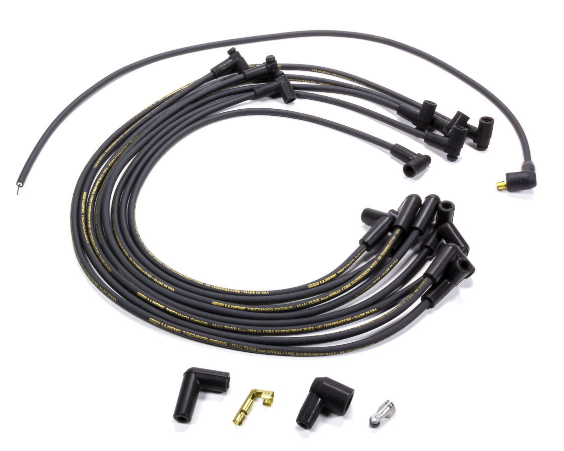 MOROSO 9866M Mag-Tune Spiral Core Spark Plug Wire Set for Big Block Chevy with 8.0 mm Black Lead and 90 Degree HEI Boot